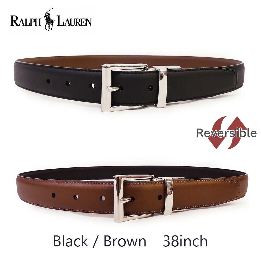 楽天市場】ポロ ラルフローレン リバーシブル メンズ レザー ベルト