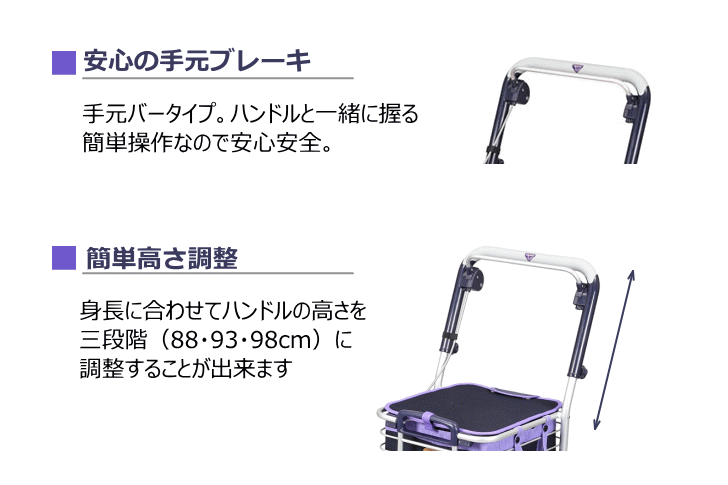 楽天市場】アルミワイヤーカート メッシュ紺 A-0245M（ユーバ産業