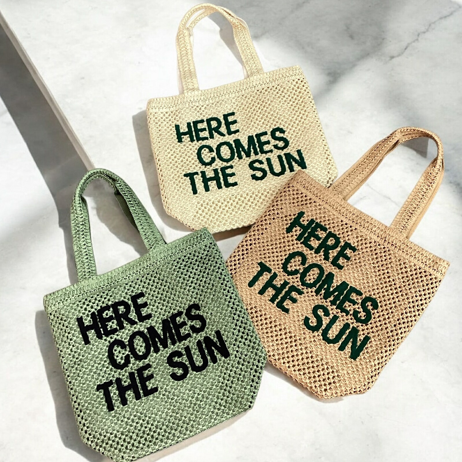 楽天市場】柄編みロゴトートBAG ナチュラルな風合いとロゴが目を惹く