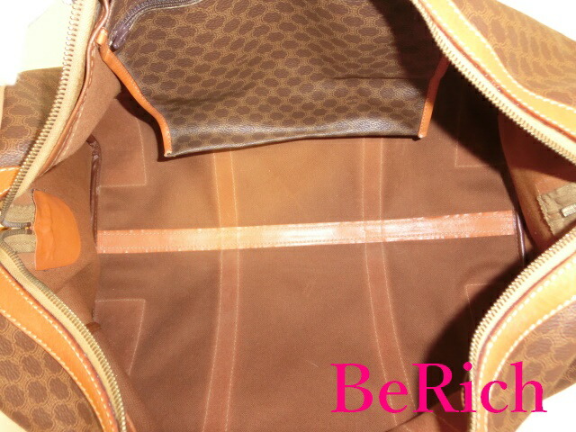 楽天市場】セリーヌ ボストンバッグ マカダム JM13 ブラウン 茶 PVC