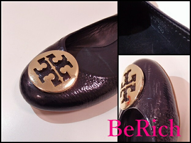 楽天市場】トリーバーチ フラットシューズ 黒 ブラック 8M 25cm