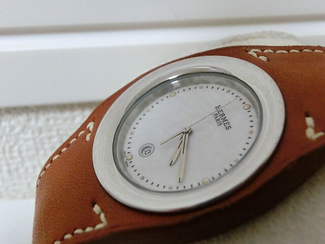 楽天市場】美品 エルメス アーネ HA1.710 レディース 腕時計 SS レザー