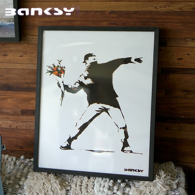 楽天市場】アート Molotov バンクシー Banksy IBA-61735 絵画 アート