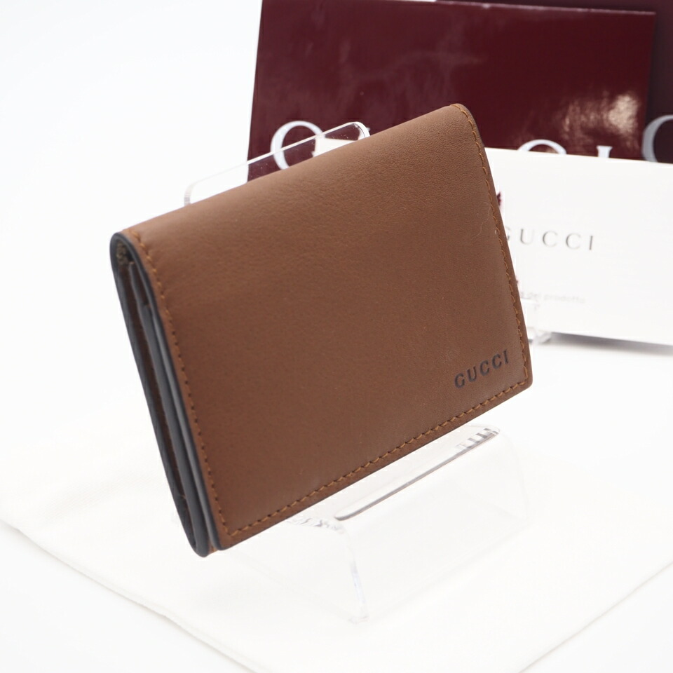 楽天市場】GUCCI グッチ メンズ名刺入れ二つ折りカードケース名刺