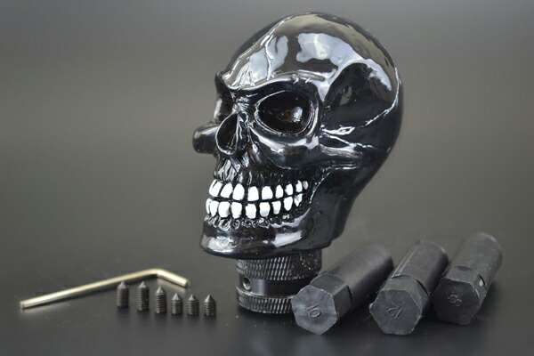 楽天市場】スカルシフトノブ BLACK スーサイドジョッキーシフト