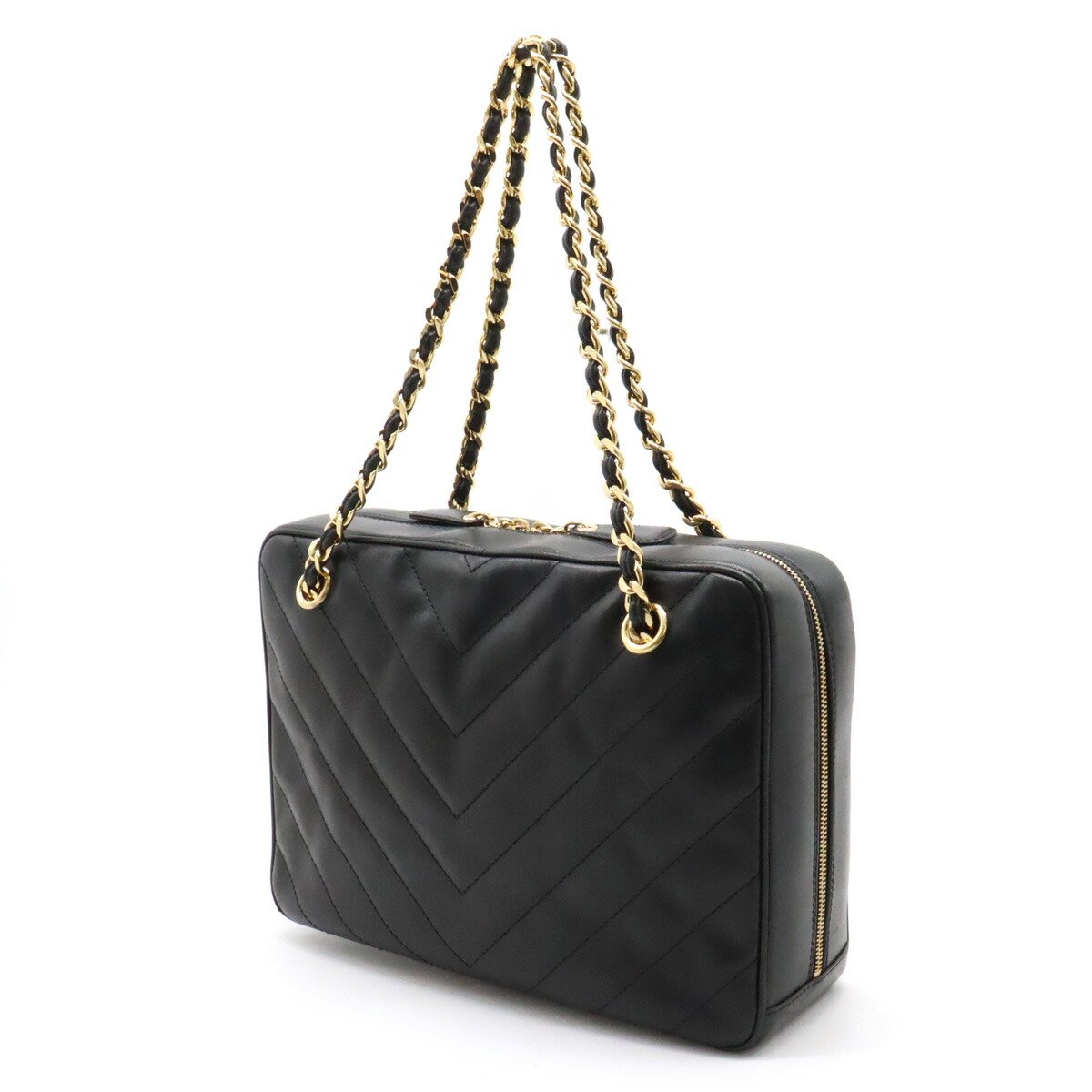 楽天市場】CHANEL シャネル Vステッチ シェブロン ココマーク チェーン