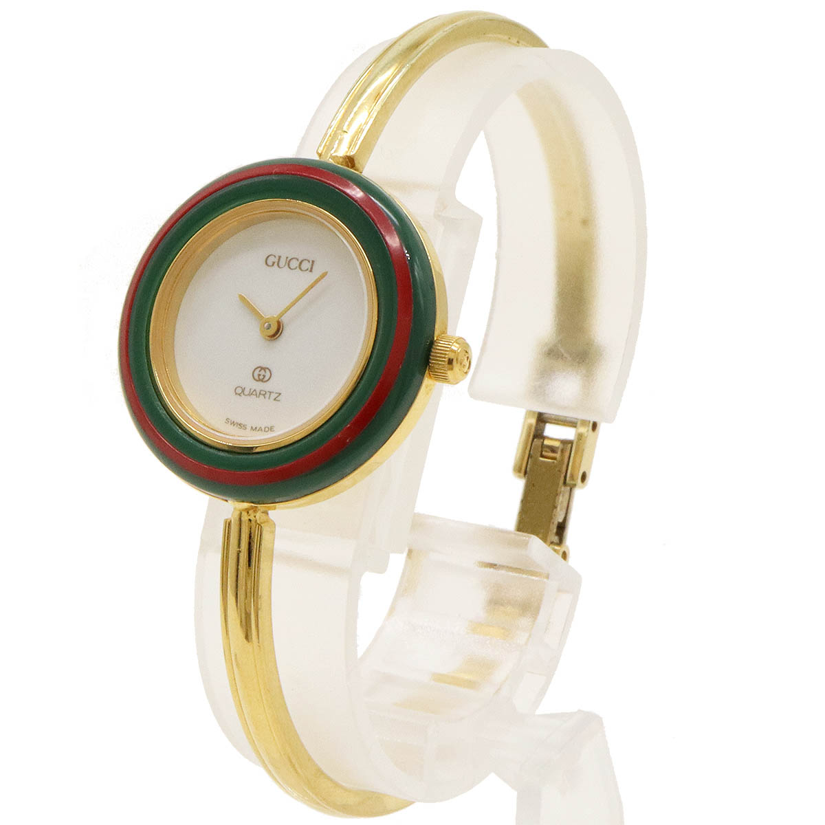楽天市場】GUCCI グッチ チェンジベゼル ホワイト文字盤 GP ゴールド
