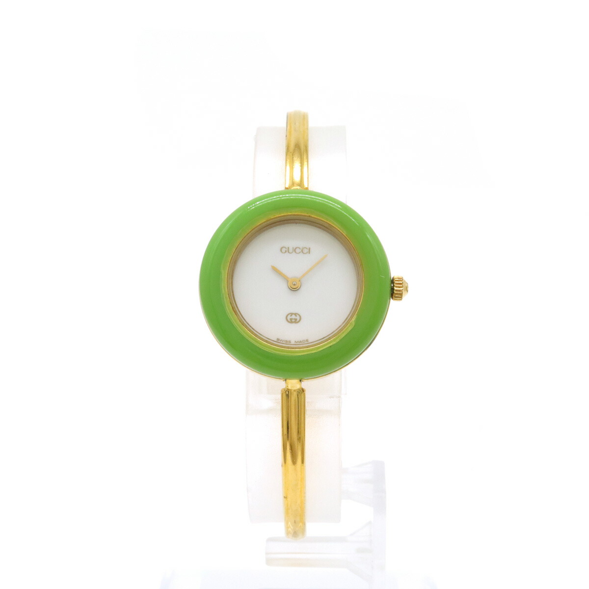 楽天市場】GUCCI グッチ チェンジベゼル ホワイト文字盤 GP レディース