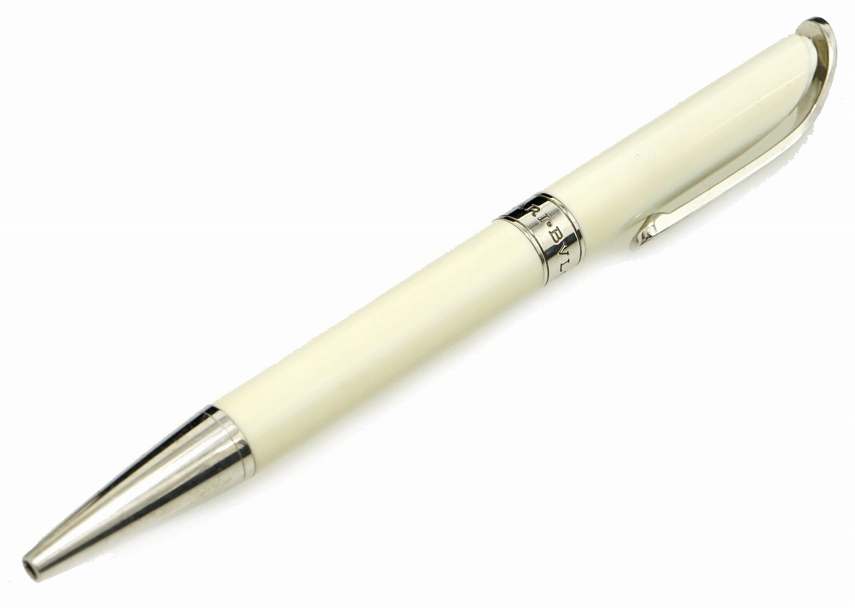 楽天市場】BVLGARI ブルガリ ボールペン オフホワイト シルバー色