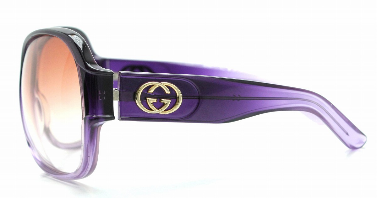 楽天市場】GUCCI グッチ サングラス ブラウングラデーション パープル