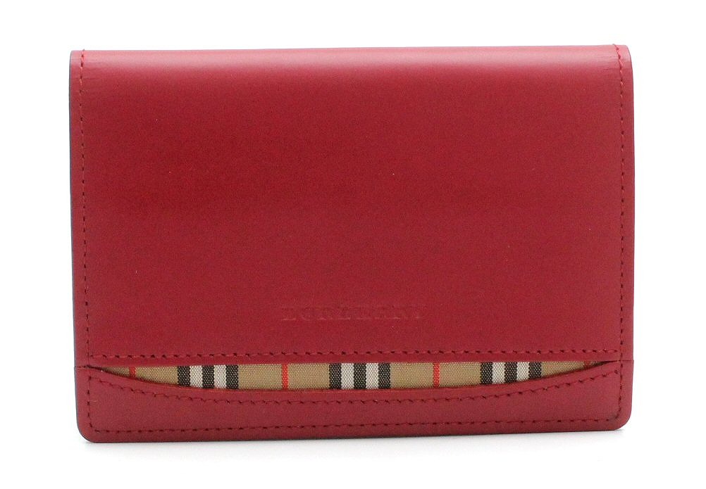 楽天市場】BURBERRY バーバリー レザー 本革 カードケース パスケース