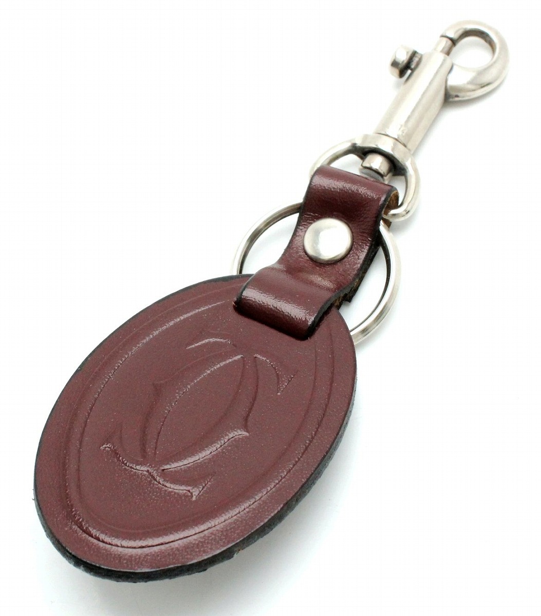 楽天市場】Cartier カルティエ 2Cモチーフ キーリング キーホルダー
