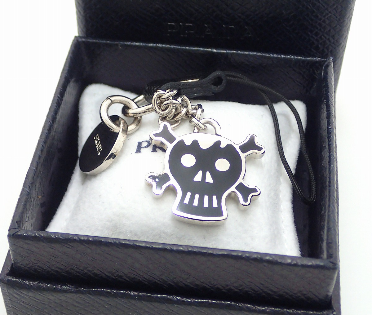 楽天市場】【未使用品】PRADA プラダ チャーム 携帯ストラップ スカル