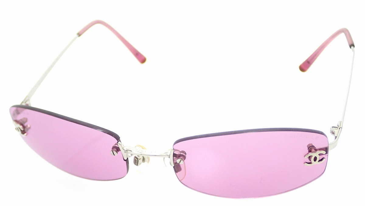 楽天市場】CHANEL シャネル サングラス ココマーク 紫 パープル