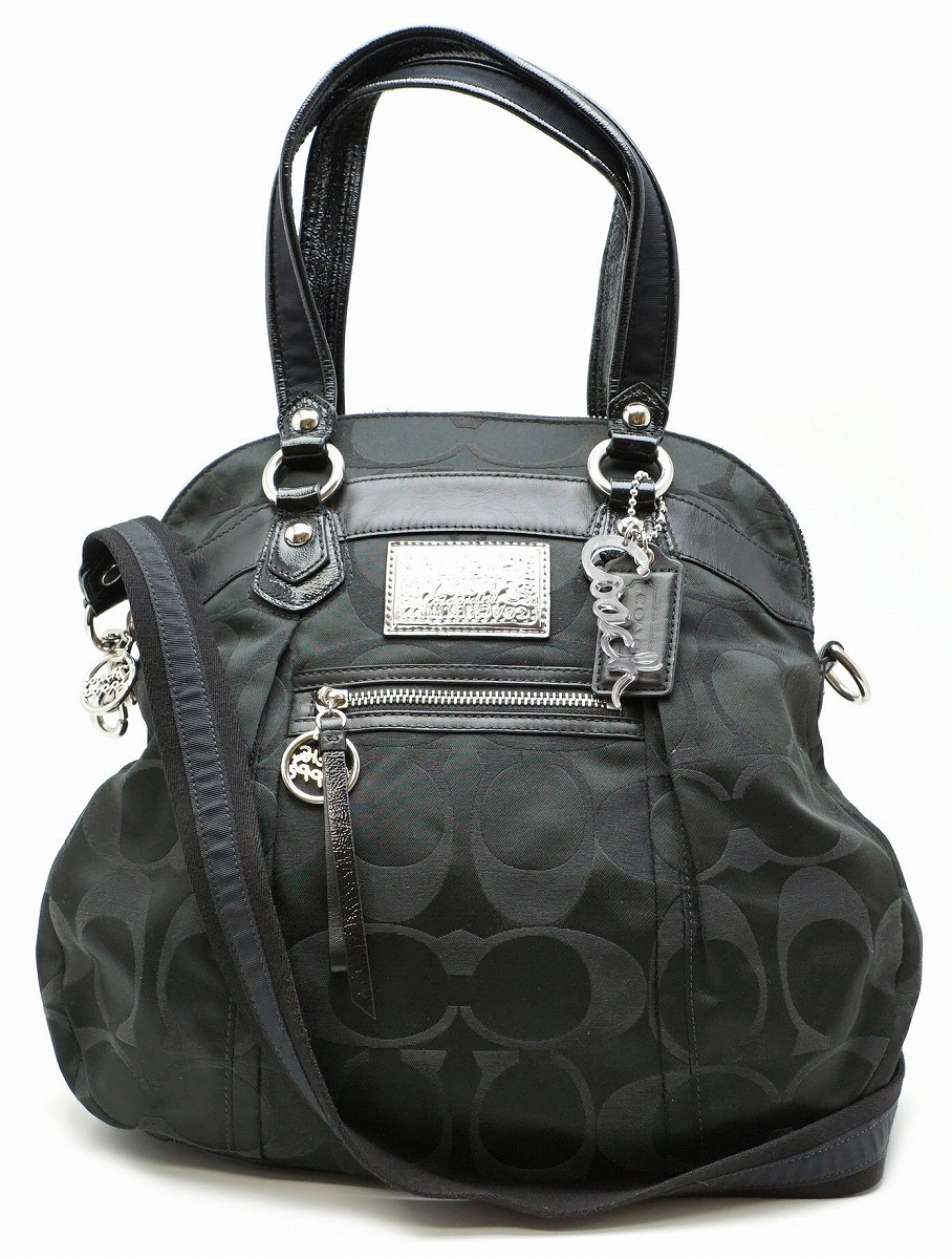 楽天市場】【バッグ】COACH コーチ ポピー シグネチャー ハンドバッグ