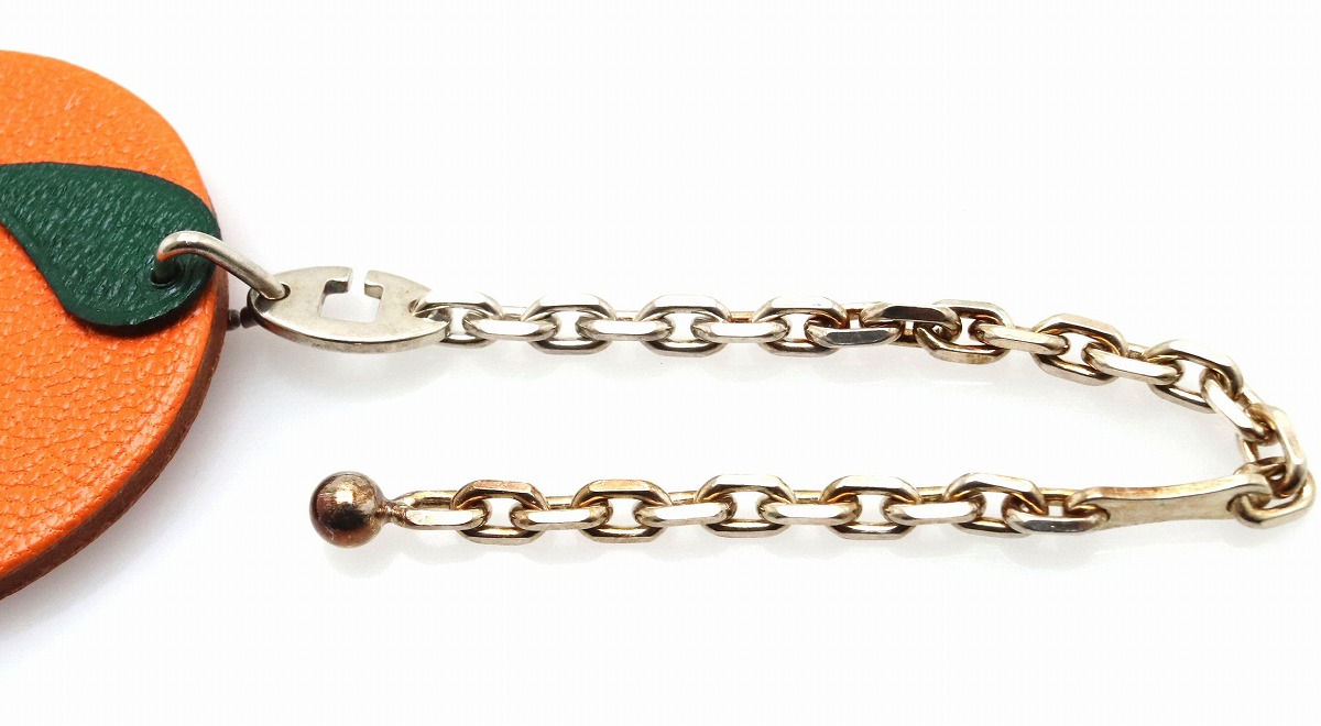 楽天市場】HERMES エルメス フルーツ チャーム オレンジモチーフ