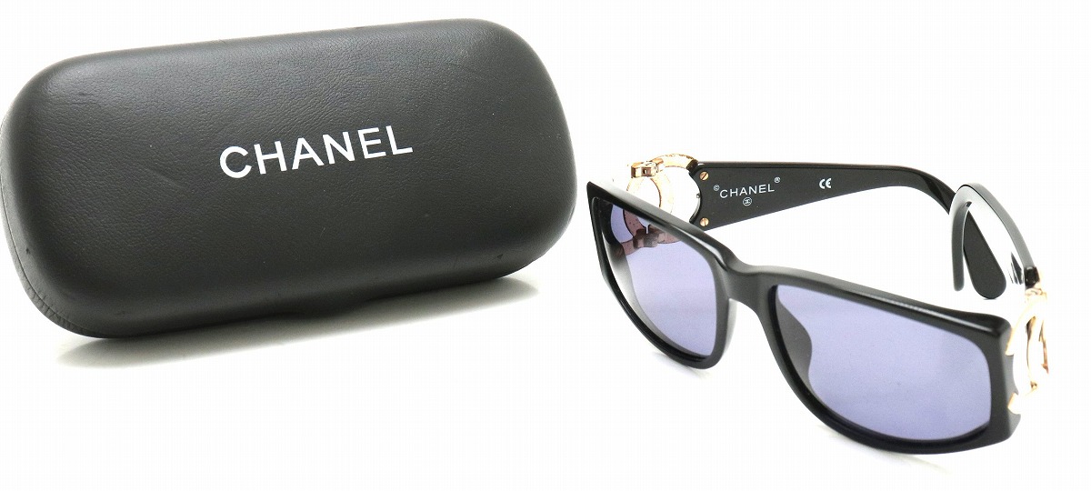 楽天市場】CHANEL シャネル サングラス ココマーク スモーク 黒