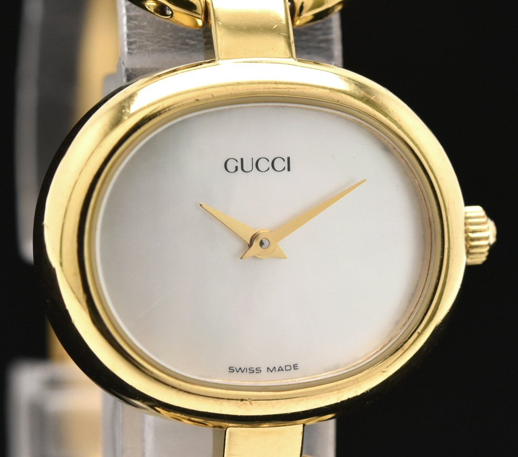 楽天市場】【ウォッチ】GUCCI グッチ シェル文字盤 ゴールドメッキ GP
