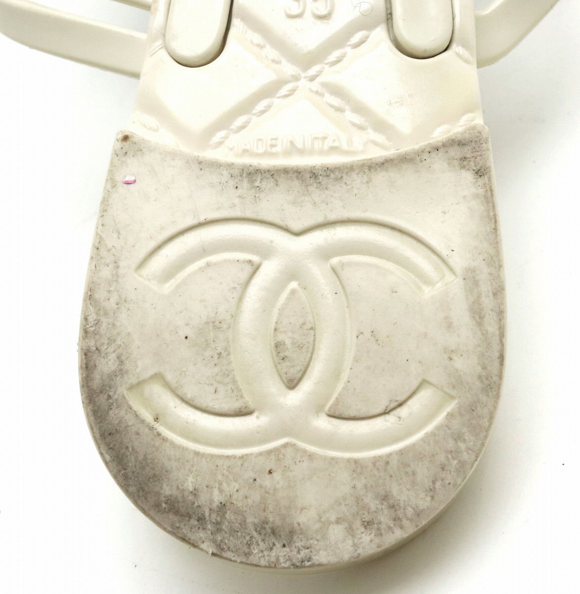 楽天市場】【靴】CHANEL シャネル カメリア ラバーサンダル トング