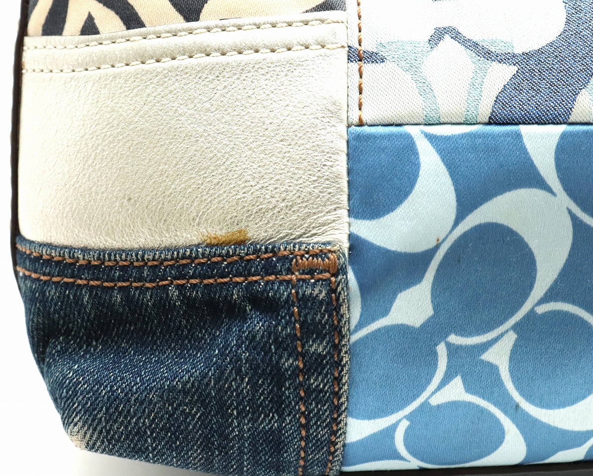 楽天市場】【バッグ】COACH コーチ パッチワーク スモール ホーボー