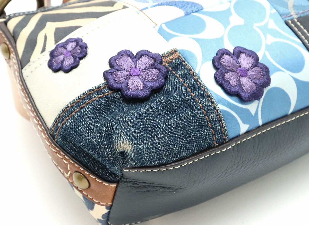 楽天市場】【バッグ】COACH コーチ パッチワーク スモール ホーボー