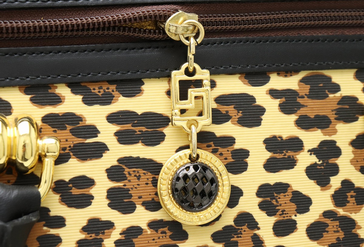楽天市場】【バッグ】VERSACE ヴェルサーチ ハンドバッグ レオパード柄