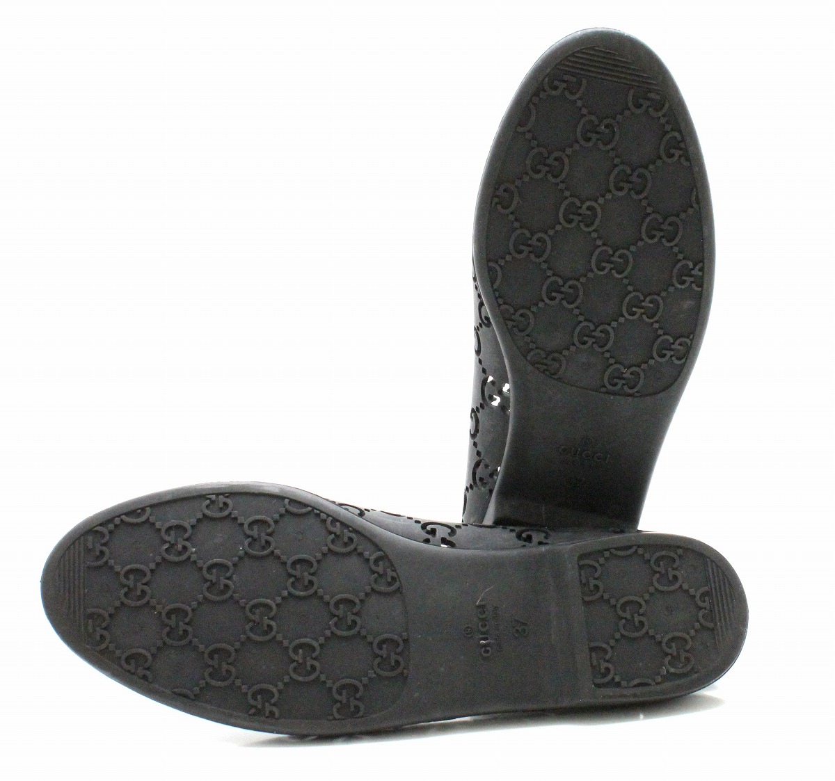 楽天市場】【靴】GUCCI グッチ パンプス ラバー フラットシューズ