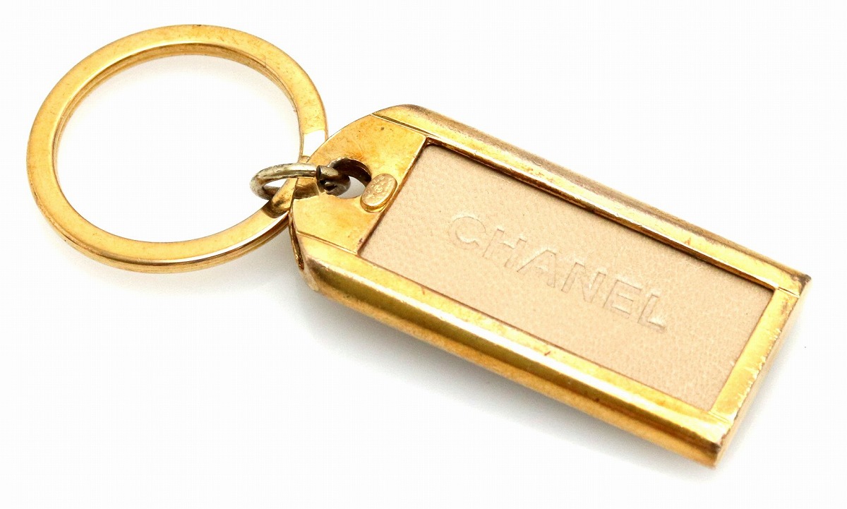 楽天市場】CHANEL シャネル ロゴプレート キーリング タグ