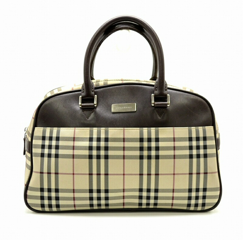楽天市場】【中古】【バッグ】BURBERRY バーバリー ハンドバッグ