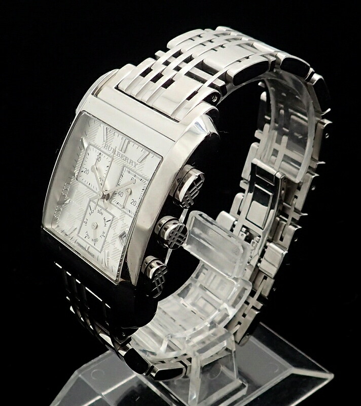 楽天市場】【ウォッチ】BURBERRY バーバリー スクエア クロノグラフ