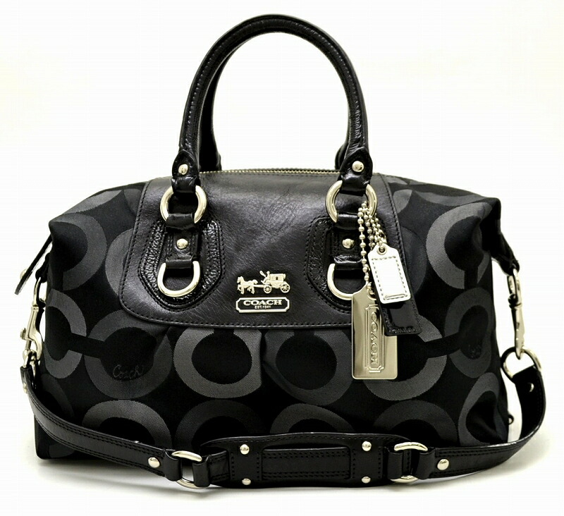 楽天市場】【バッグ】COACH コーチ マディソン オプアート 2WAY