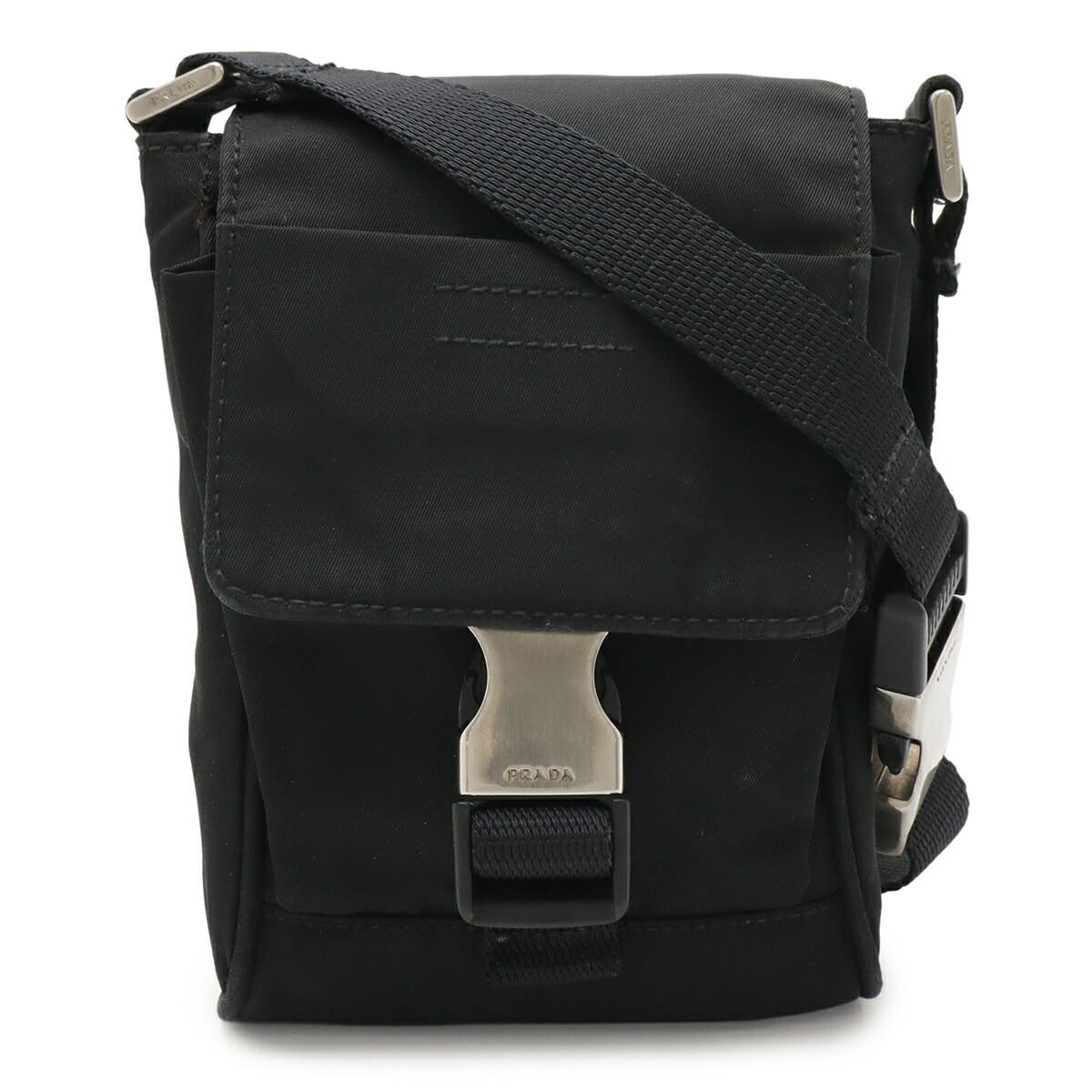 楽天市場】PRADA プラダ トライアングルロゴ ショルダーバッグ