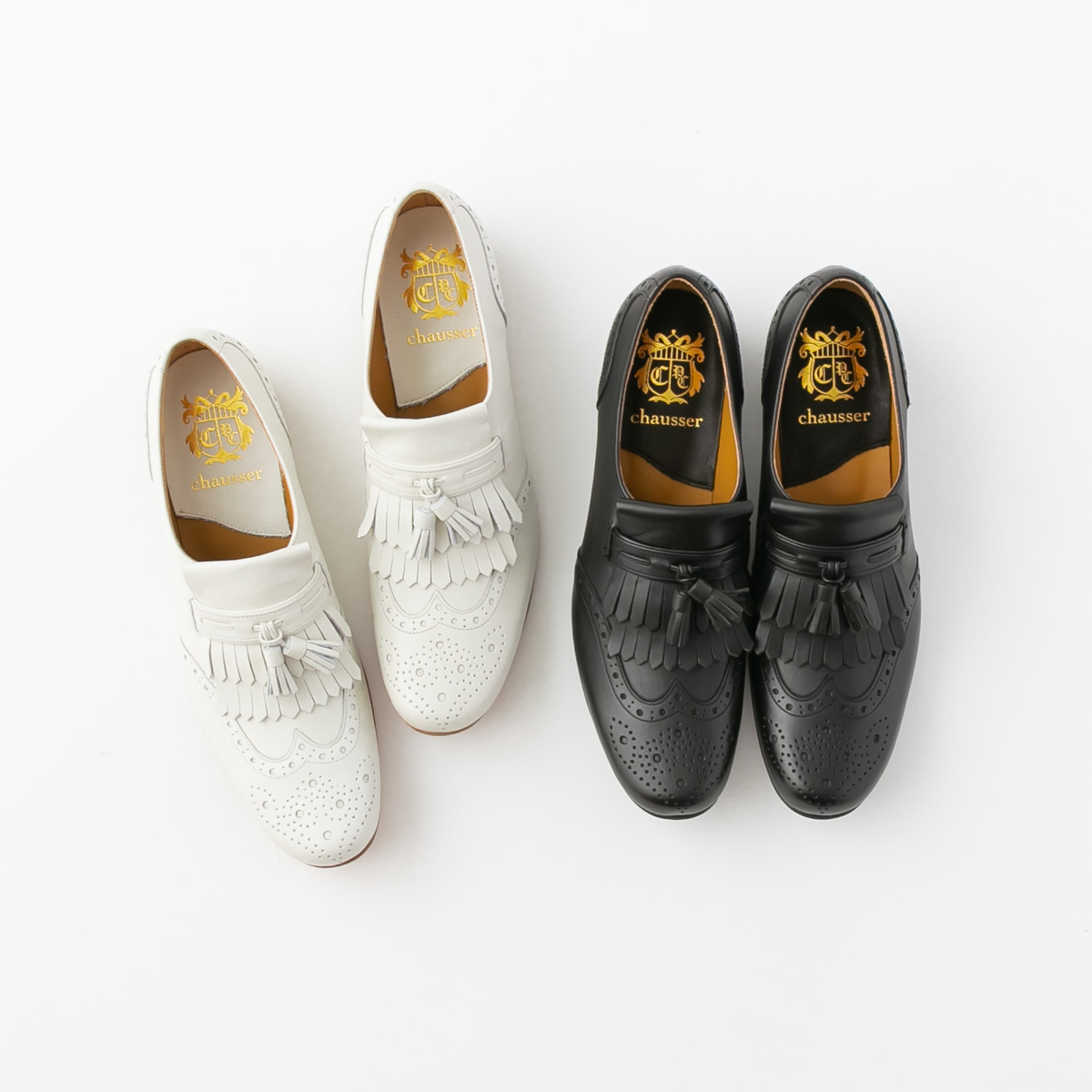 楽天市場】【クーポン対象外】chausser ショセ タッセル付 ローファー