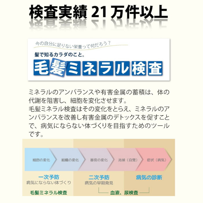 楽天市場】毛髪ミネラル検査 29元素 （WEB方式）NEW らべるびぃ予防