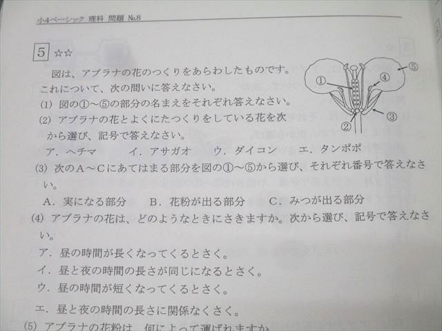 楽天市場】希学園 小4 ベーシック 理科 オリジナルテキスト 問題編 第1