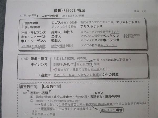 楽天市場】駿台 倫理 テキスト 2024 通年 栗栖大司 015m0C : 参考書