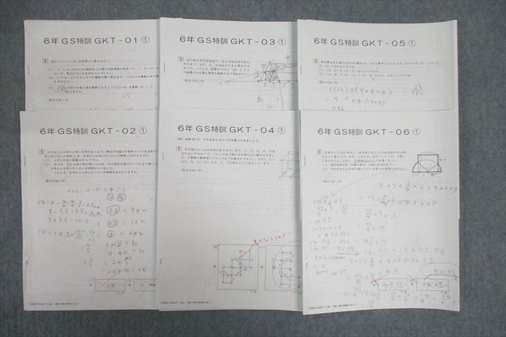 楽天市場】SAPIX サピックス 6年 GS特訓 GKT-01〜06 算数 テスト計6