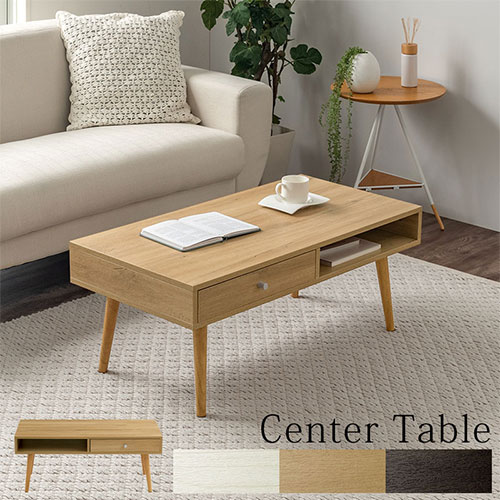 楽天市場】引き出し付きテーブル テーブル 木製 ローテーブル センター