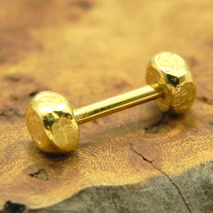 楽天市場】【ピアス】22金ボディーピアスセカンドピアス軸太つけっ