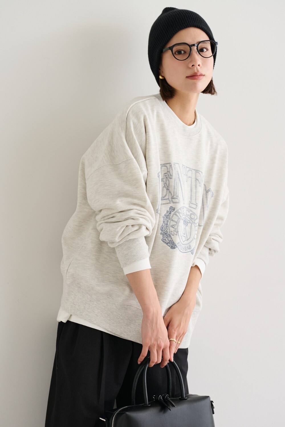 楽天市場】ロゴ刺繍 ビッグスウェット レディース トップス スウェット