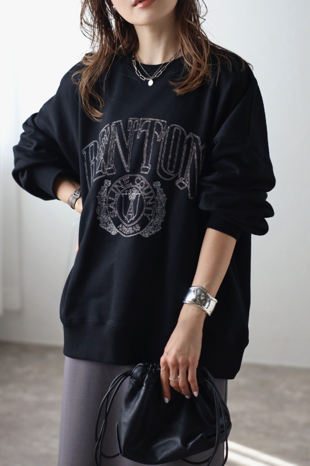 楽天市場】ロゴ刺繍 ビッグスウェット レディース トップス スウェット