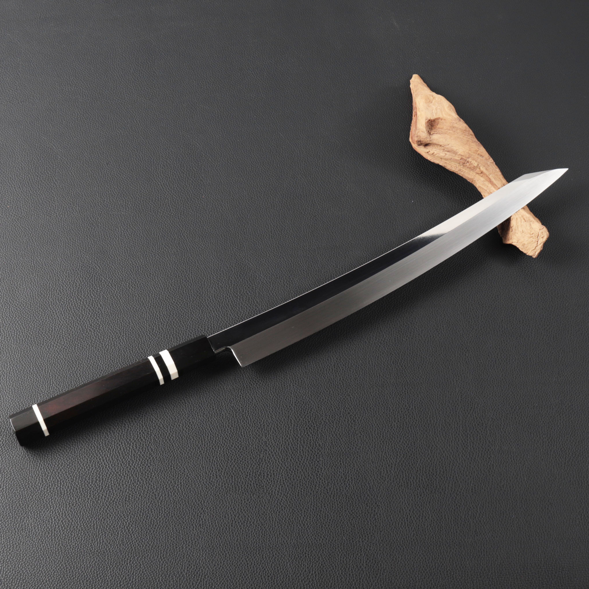 楽天市場】鬼反り切付包丁 刺身包丁 尺二（刃渡り360mm）通常鏡面