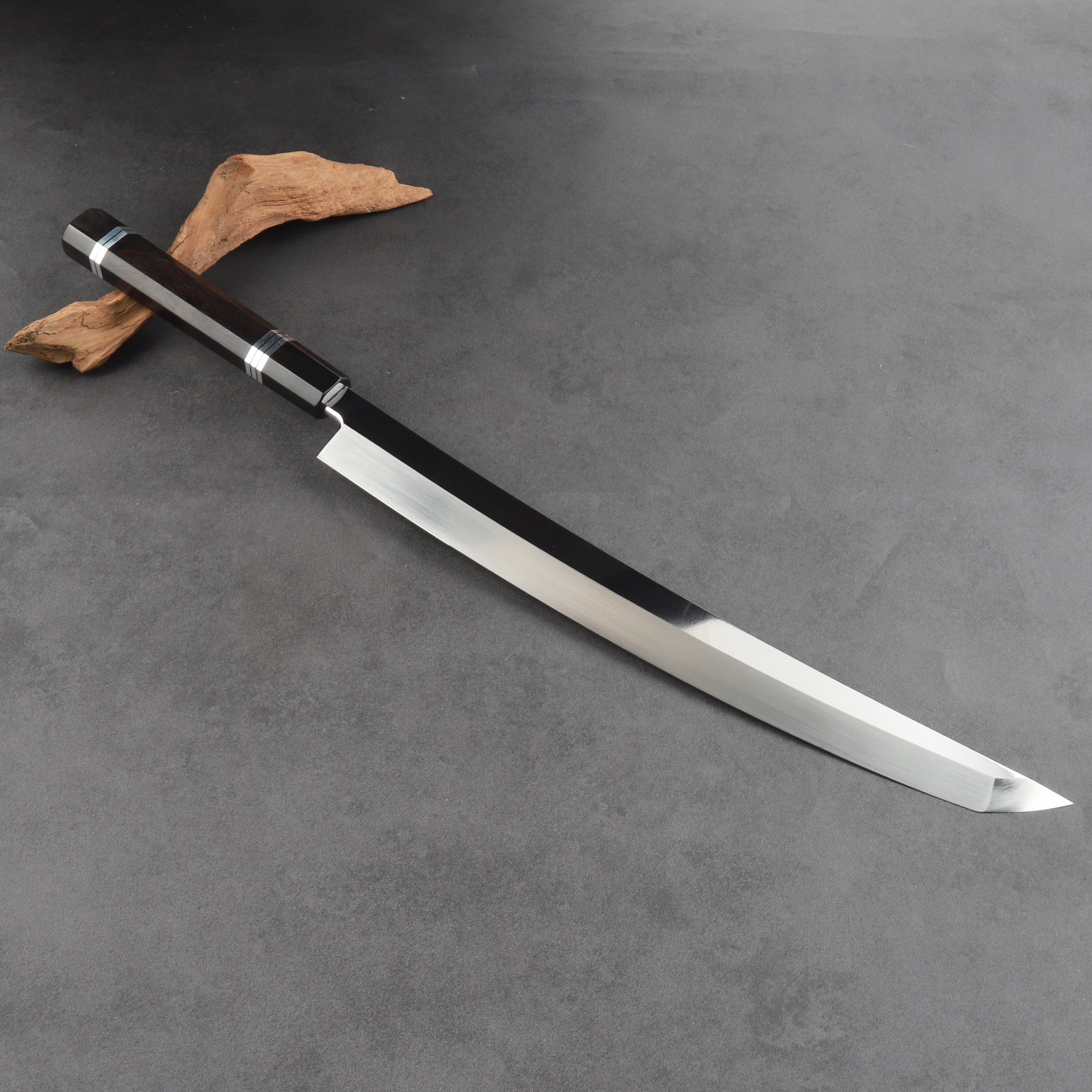 楽天市場】堺 霞仕上げ 先丸蛸引 白紙二号 刺身包丁 300mm : ミフネ