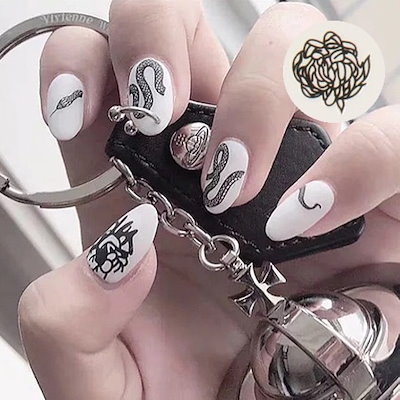 楽天市場】BoutiqueKorea KiraKira スネークネイルシール 全3種