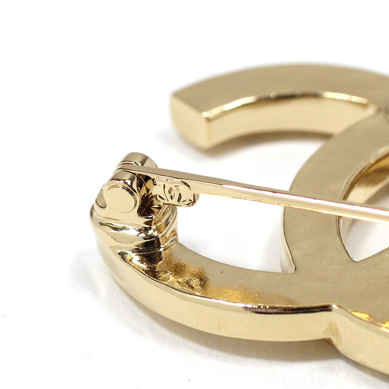 楽天市場】シャネル CHANEL ブローチ メタル CCマーク ストラス ライン