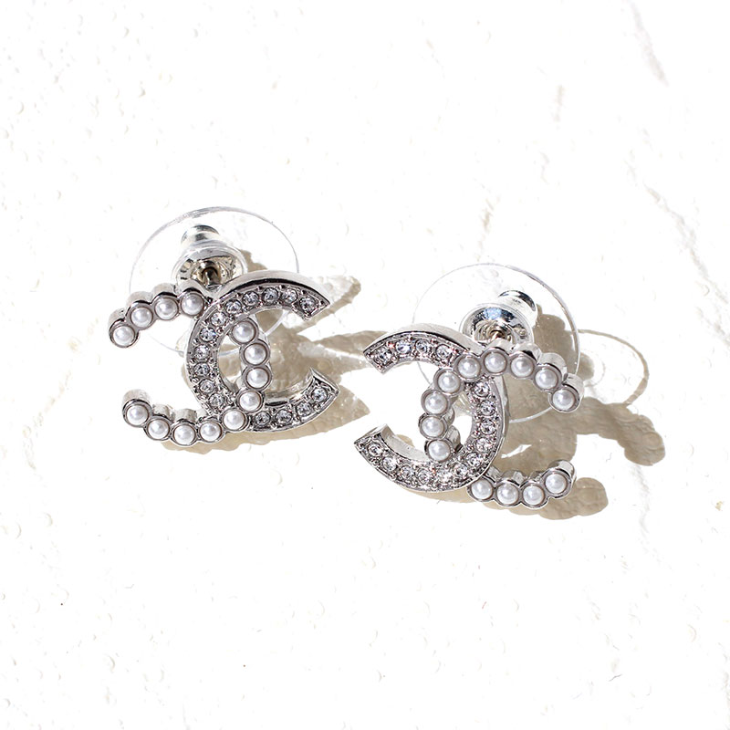 楽天市場】シャネル CHANEL ピアス CCマーク ダブルC ラインストーン