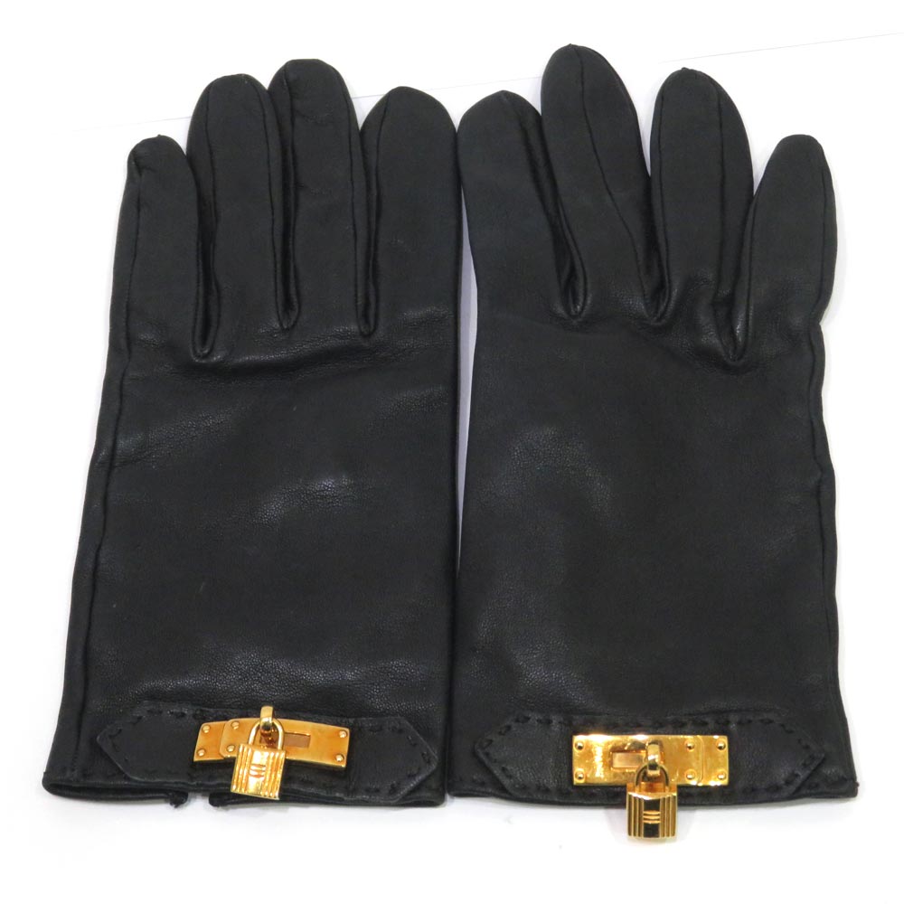 楽天市場】中古 エルメス 手袋 レザーグローブ ケリー金具 ABランク