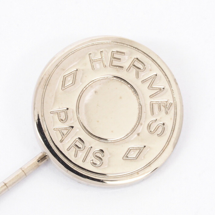 楽天市場】【返品OK】 エルメス セリエ シルバーカラー ラペルピン