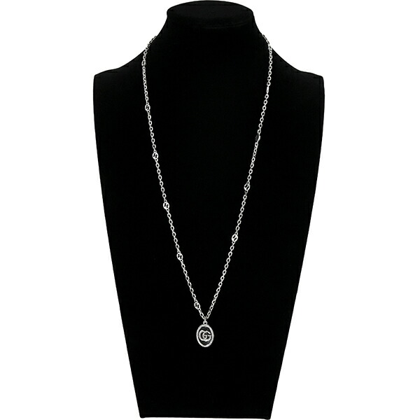 楽天市場】【新品】 グッチ ネックレス ダブルGロゴ オーバルプレート