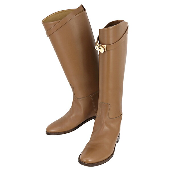 楽天市場】【美品】 エルメス ロングブーツ ジャンピング カーフレザー